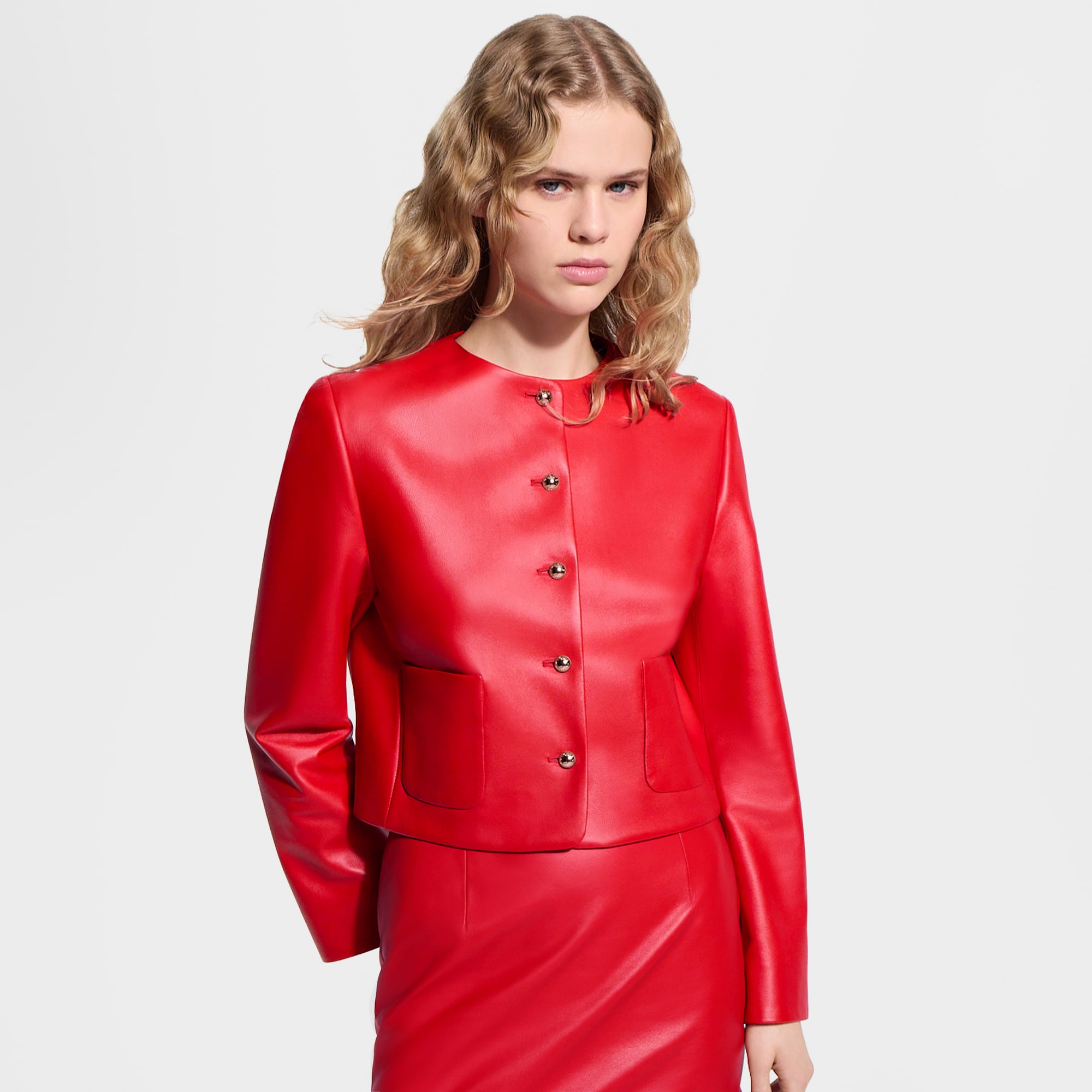 Cropped Leather Jacket - Ready-to-Wear | LOUIS VUITTON